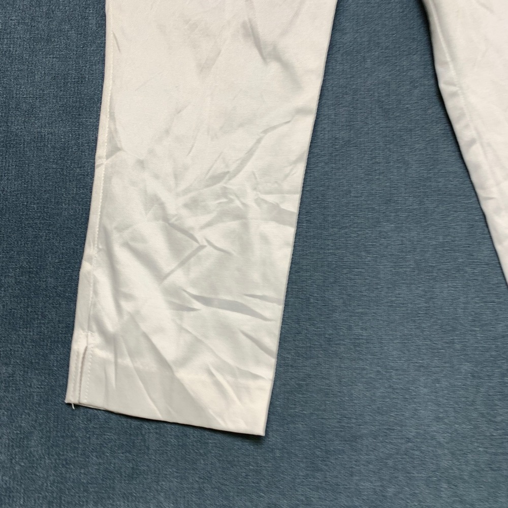 7th Avenue New York & Company Design Studio Pants Womens 10 White Straight Leg - Picture 2 of 16
